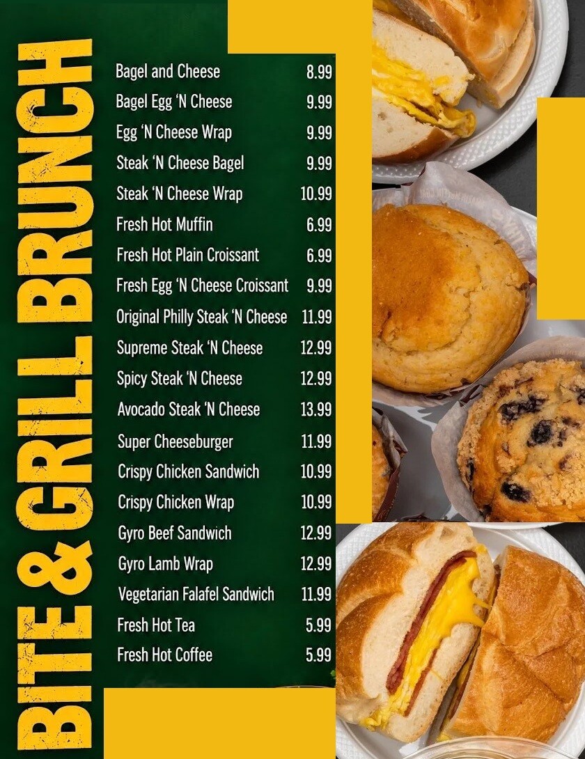Bite Grill Brunch Menu