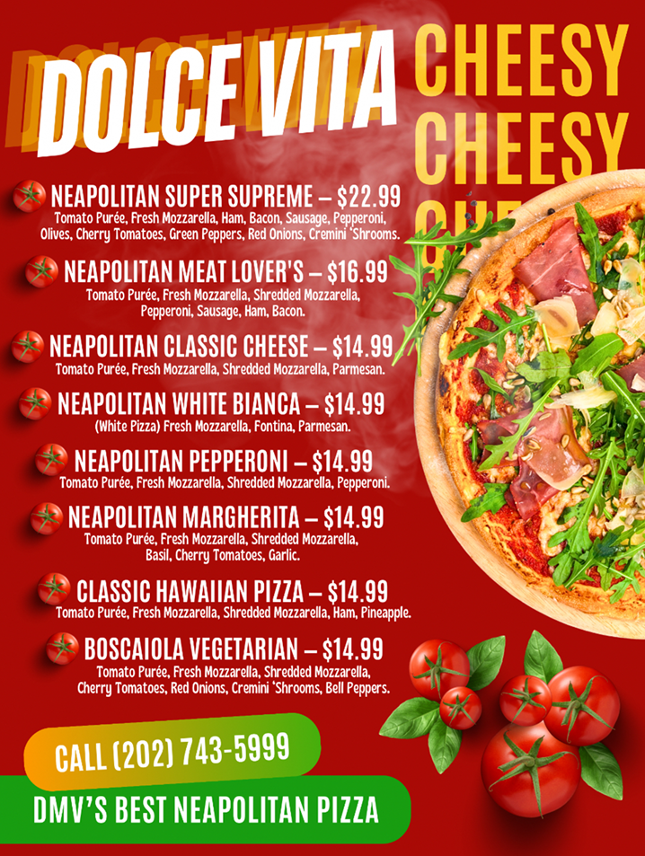 Dolce Vita Menu