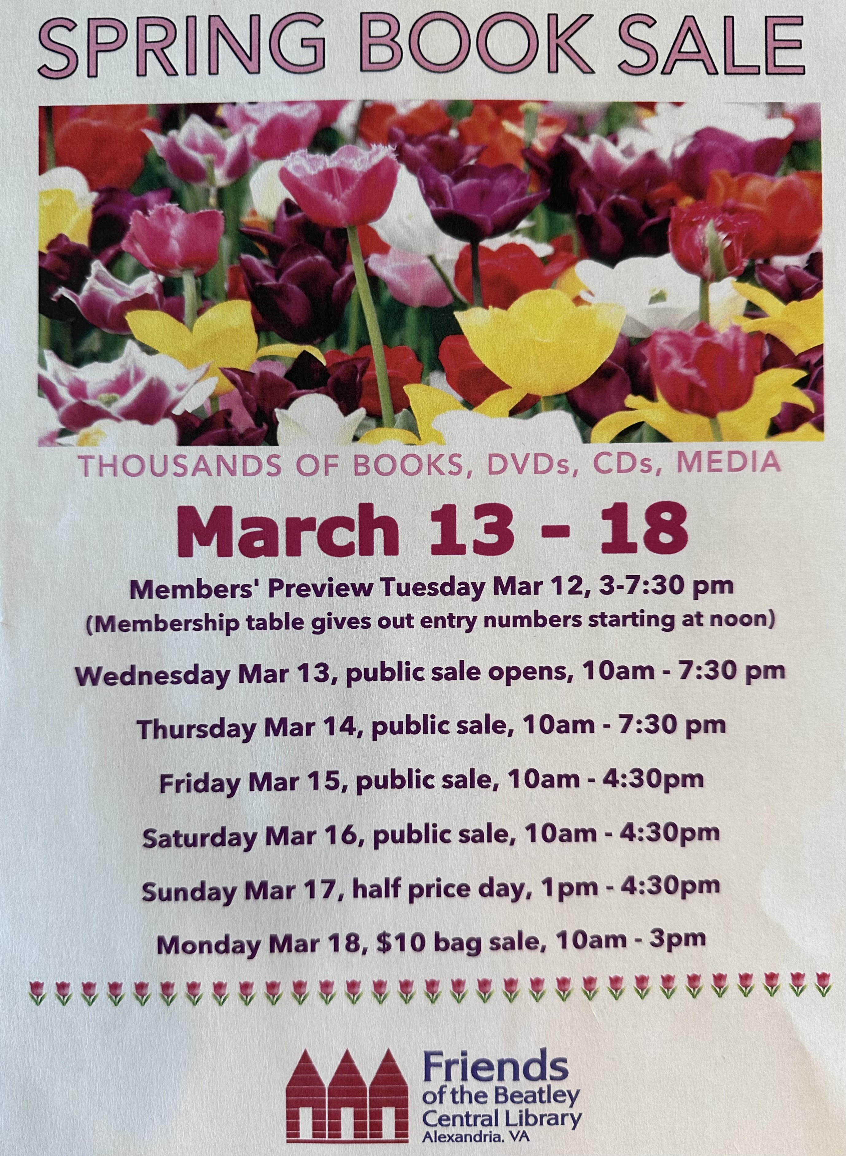 spring sale flyer